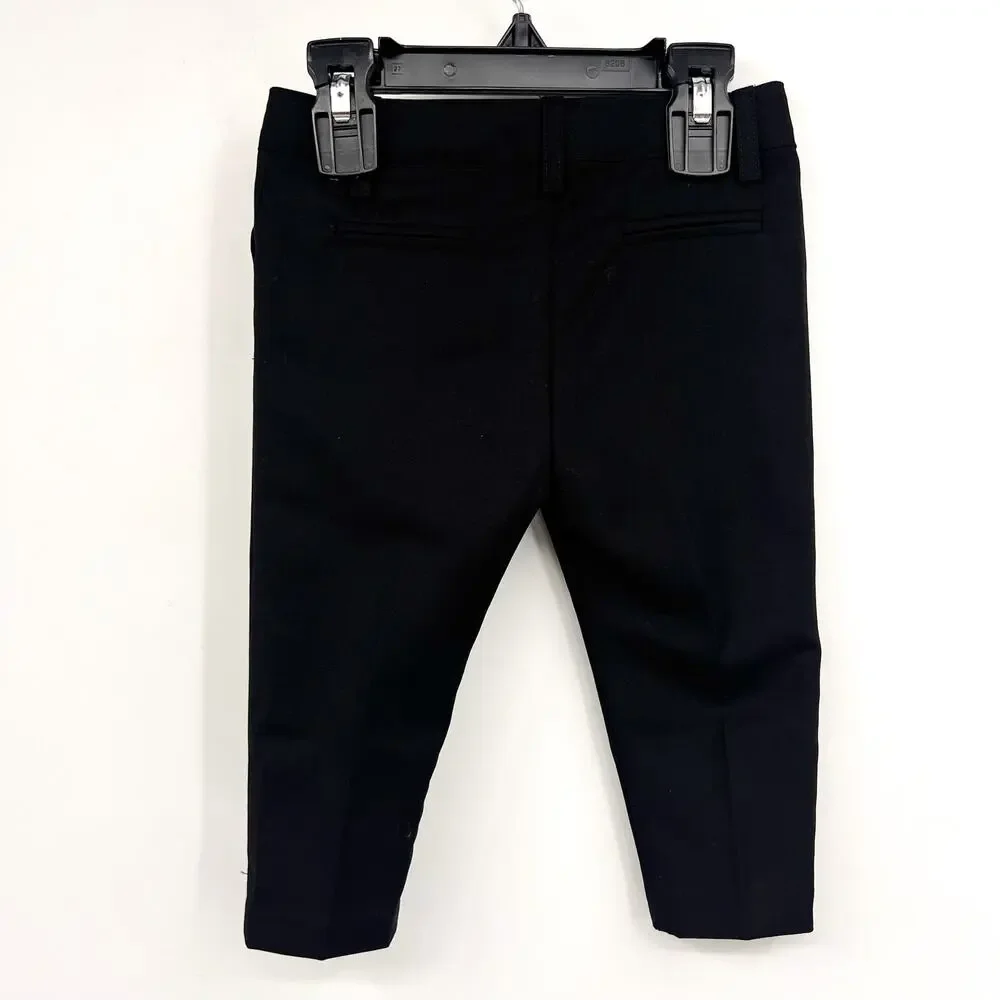 BARDOT Baby Boys Oscar Suit Pants 6-9 Months Jet Black Solid Straight Leg NWT